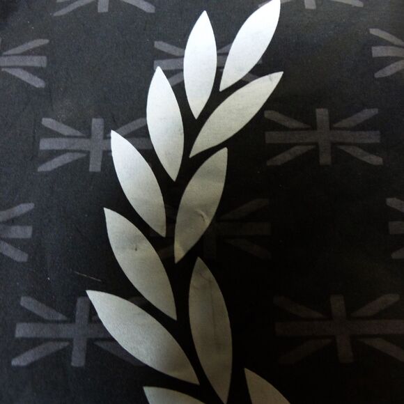 Fred Perry Tote Bag Black Laurel Wreath Logo Carryall Shopper Crossbody Nylon - Picture 5 of 11